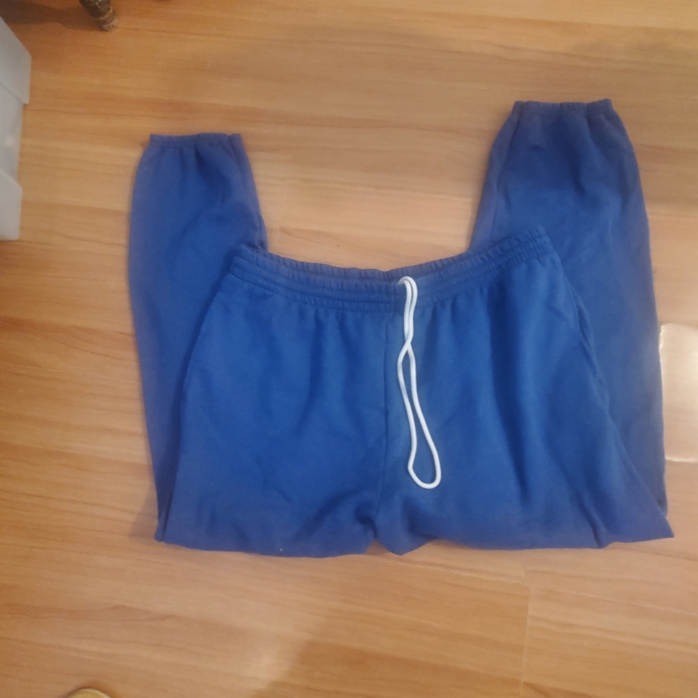 Hanes Sweat Pants Sz Xxl blue drawstring